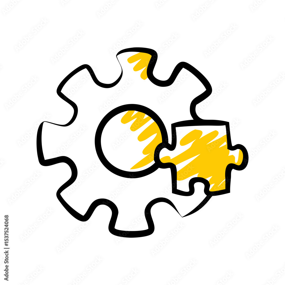 Aufkleber person with puzzle piece head on transparent background for web and graphic design for web and graph