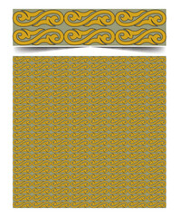 Seamless moroccan pattern background with flowers illustration clip-art