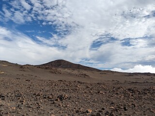 Tenerife panorama landscape,beautiful nature view mountains from hiking trips on Tenerife island, Canary Islands Spain