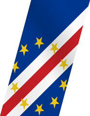 Stylized flag of Cape Verde