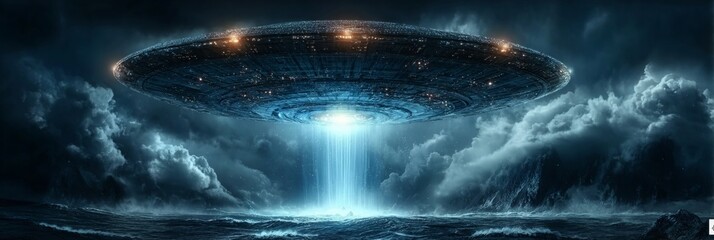 Majestic Ocean Waves Undulating Under a Bright Blue Sky with Airborne Transport and Scenic Views