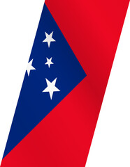 Stylized flag of Samoa