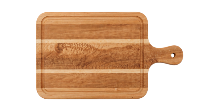 wooden cutting board isolated on transparent background png