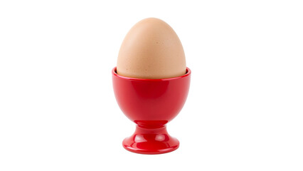 Egg in Red Egg Cup isolated on transparent background png