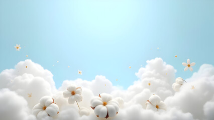 Cloudy Blue Playful Background