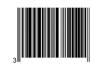 Barcode scanner merchandise product identification retail shop on transparent background