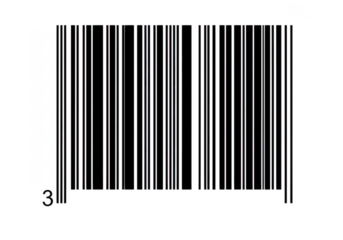 Barcode scanner merchandise product identification retail shop on transparent background
