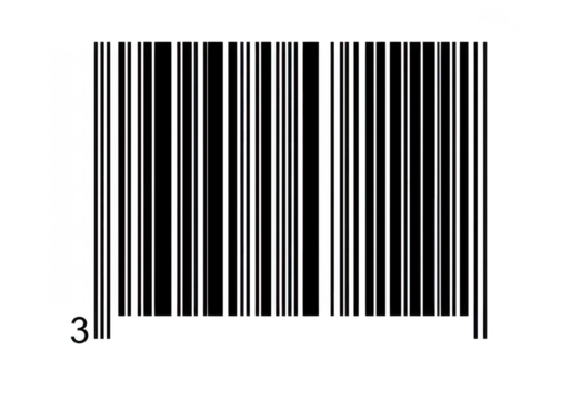 Barcode scanner merchandise product identification retail shop on transparent background