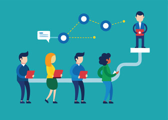 Team collaboration progress growth success business strategy