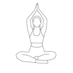 yoga woman vector