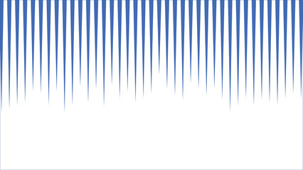 白字に上から等間隔で降りてきた線。画面の下半分は無地。