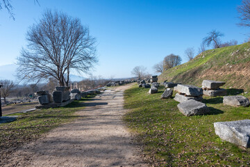 Ruins at archaeological area of Philippi, Greece