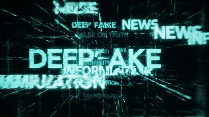 Digital Concept of Deepfake, Misinformation, and Media Manipulation