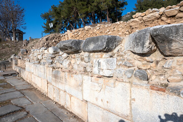 Ruins at archaeological area of Philippi, Greece