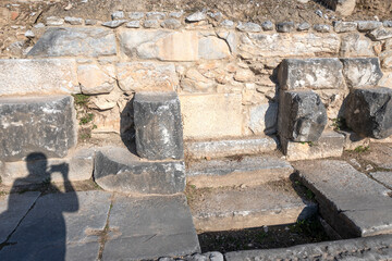Ruins at archaeological area of Philippi, Greece
