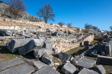 Ruins at archaeological area of Philippi, Greece