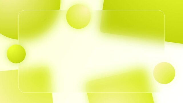 yellow education background, mathematic, animated geometric shape for minimalist presentation