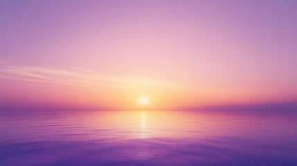 Naklejka premium Soft purple sunset gradient, capturing a summer's end, PPT background (2)