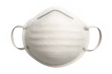 Medical face mask hovering against transparent backdrop, shielding from potential infections and supporting personal health protection measures