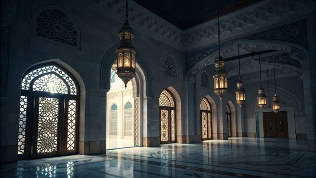 A breathtaking view of an old European church interior, highlighting its ancient architecture, stunning arches, and religious art - Powered by Adobe