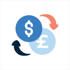Currency Exchange icon vector