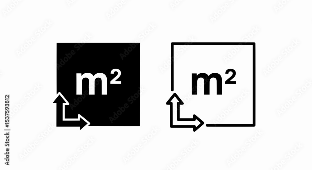 Aufkleber this high-quality image features two square icons: a solid black one with white 