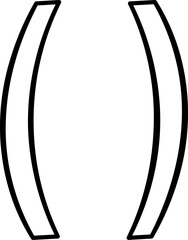 Text Frame Brackets Pair