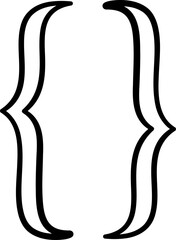 Text Frame Brackets Pair