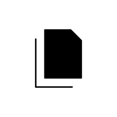 copy, duplicate button icon vector