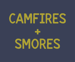 Camfires plus smores, Explore the wild tee print