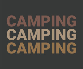 Camping, Campsite adventure tee graphic