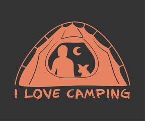 I love camping, Explore more outdoor shirt design