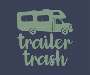 Trailer trash, Explore the wild tee print