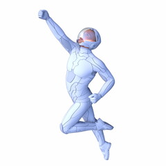 サイバーマン　3DCGレンダリング