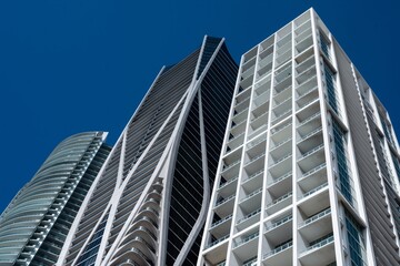 Obraz premium Modern high rise apartment buildings in Miami Downtown