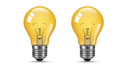 Glowing Light Bulbs