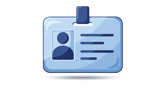 Employee ID Card Icon with User Profile

