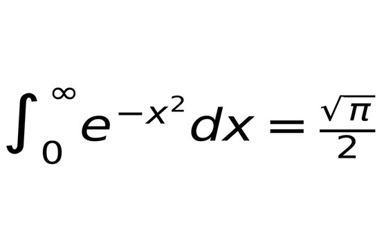 Gaussian integral equation 
