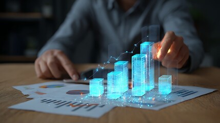 Holographic Growth: Data Analysis and Financial Projections