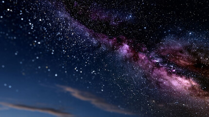 Cosmic river of stars across night