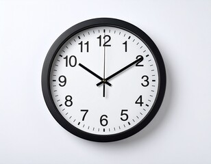 clock on a white background