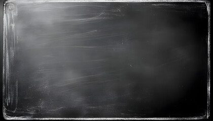 Obraz premium Subtle soft black chalkboard texture illustration with white chalk. Versatile background for education, school, creative concepts