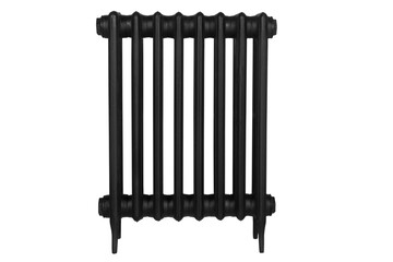 metal radiator on white background