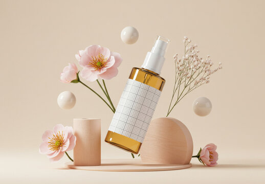 Spray Dispenser Packaging Label Mockup