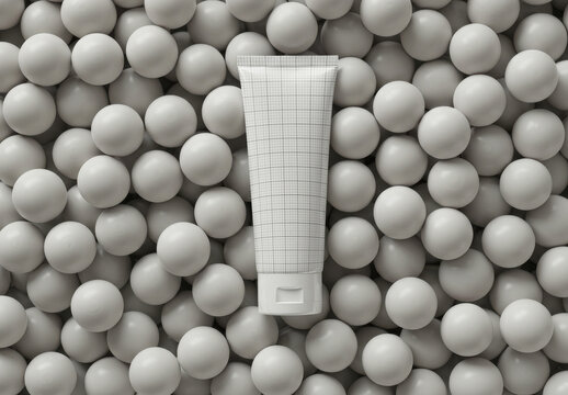 Tube Mockup with Balls