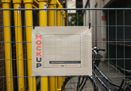 Urban Place Poster Page Poster Notice Mockup