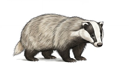 Obraz premium Badger illustration