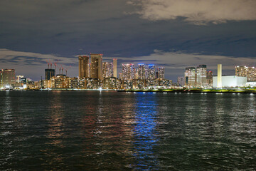 東京湾湾岸エリアの夜景