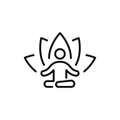 Vector line icon related to wellness. Perfect Line. Editable Stroke.