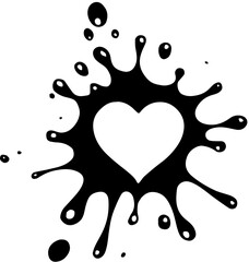 vector illustration of a heart,Heart black love shape clip art icon set. Black heart icon clip art outline decoration for valentine, wedding and anniversary symbol drawing elements collection. Vector 
